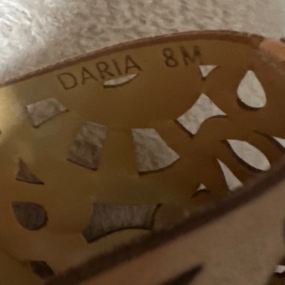Brighton Daria Wedge Sandals 8M Brown Leather Cutout Espadrille Slides‎